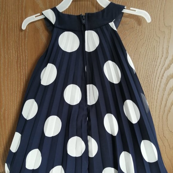 Jessica Ann Formal Polka Dot Black White Dress Size 12M Cute - Picture 3 of 8